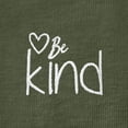 thumbnail image 2 of Dalix Be Kind Embroidered Cotton Relaxed Fit Short Sleeve Crewneck Tee Shirt Women in Military Green S Small, 2 of 5