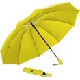 thumbnail image 1 of Umbrella Windproof Travel Umbrella Compact Folding Reverse Umbrella（27in，dark yellow）, 1 of 5
