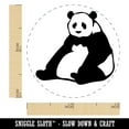 thumbnail image 2 of Giant Panda Bear Sitting Self-Inking Rubber Stamp Ink Stamper - Yellow Ink - Mini 1/2 Inch, 2 of 7