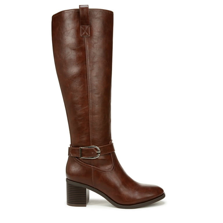 LifeStride Womens Legend Block Heel Knee High Boots Medium Wide Width Walmart