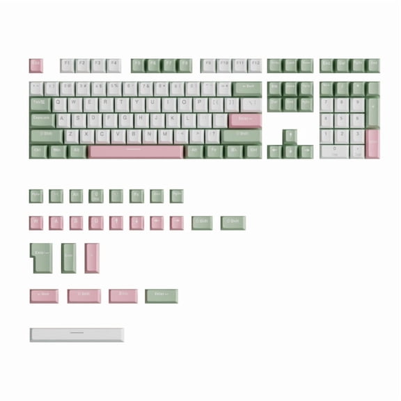 134PCS PBT Double Shot Keycaps OEM Profile Color for Mechanical Keyboard