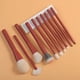 thumbnail image 3 of Brochas de maquillaje y esponja para mezclar maquillaje, herramientas de maquillaje para base, rubor, bronceador y sombra de ojos, cerdas sintéticas, juego de 10 piezas LingWen 9024736129881, 3 of 5