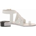 thumbnail image 2 of Franco Sarto Womens Ina Strappy Sandal White Leather 6.5M, 2 of 3
