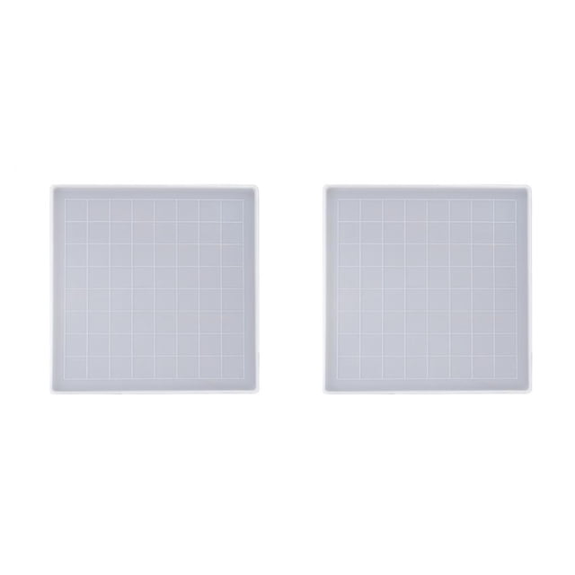 Moyic Moldes para fundición de resina Tablero de ajedrez de silicona Accesorios hechos a mano Type1 NO1