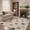 ARC1356-OCHRE, variant on GENIMO 2'x3' Area Rug, Machine Washable Non Slip Low Pile Rug for Entryway Kitchen Bathroom Front Door, Neutral Minimalist, Warm Earth