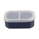 thumbnail image 1 of Fiambrera de Silicona Fiambrera Portátil con Tapa Fiambrera para Microondas Práctico Recipiente para Preparar Comidas Azul, 1 of 5