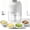 White, variant on Electric Garlic Chopper, 2026 Upgraded Mini Portable Veggie Chopper USB Charging Wireless Food Processor, for Onion/Ginger/Chili/Fruit, 350ml Glass Bowl