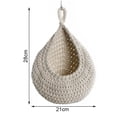 thumbnail image 1 of Cestas de almacenamiento de pared tejidas a mano para XS-2XL, cesta colgante de frutas, cuerda de yute, cesta de ganchillo, cestas de ratán portátiles, herramienta de cocina, 1 of 4