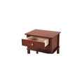 thumbnail image 4 of Neo-Classical Nostalgia Nightstand with Shelf - Dovetailed Drawers for Bedroom Storage, Stylish Nickel Hardware, Floor Mountable, 4 of 6