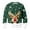 Dark Green, variant on Winter Sweaters for Women Reindeer Snowflake Print Knitted Sweater Pullover Long Sleeve Crewneck Casual Warm Winter Festive Apparel Top Christmas Sweaters