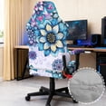 thumbnail image 3 of TSOVTHRID Blue Boho Mandala Floral Print 4 PCS Gaming Chair Covers Slipcovers Stretchy Gaming Chair Cover Set Anti-Dust Office Desk Chair Cover with Armrest Covers, 3 of 7