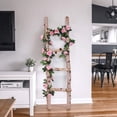 thumbnail image 3 of Yirtree Flower Garland Fake Rose Vine Artificial Flowers Hanging Rose Ivy Hanging Baskets Wedding Arch Garden Background Decor Fake Flower Garland Artificial Rose Blossom Vine, 3 of 8