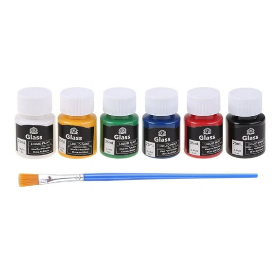 Milue 6 Colors Acrylic Paint Fit for Paper Canvas Wood Ceramic Fabric Stone Ceramic