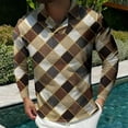 thumbnail image 2 of Vedolay Polos for Men Long Sleeve Tops Polo Shirts for Men Khaki,L, 2 of 4
