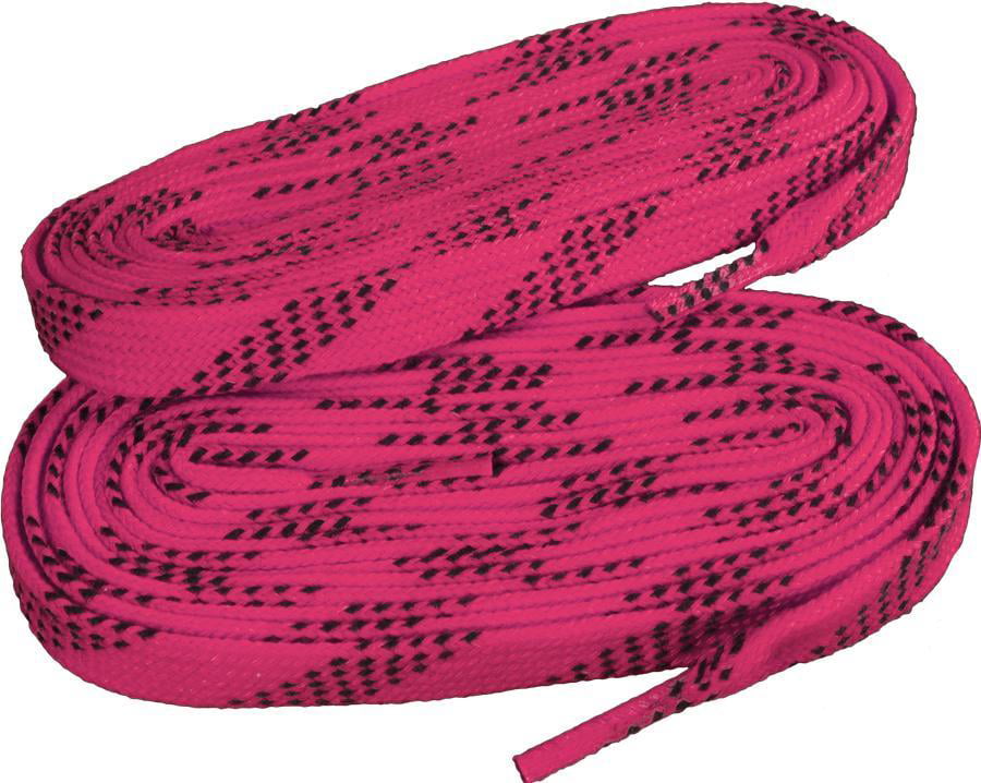 ELITE PRO-X7 Moulded Tip Non-Waxed Hockey Skate Laces Red/Black 