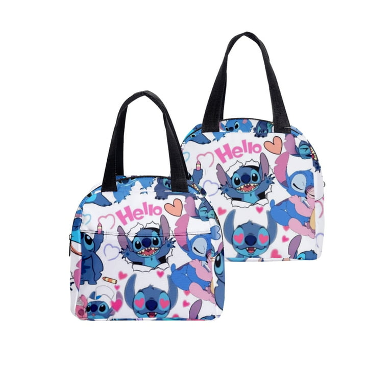 Lilo And Stitch Lunch Box With Padded Insulated Liner Lunch Bag Thermal  Cooler Pack Portable Shoulder Tote Lunch Bag For Adults And Kids To School  Off