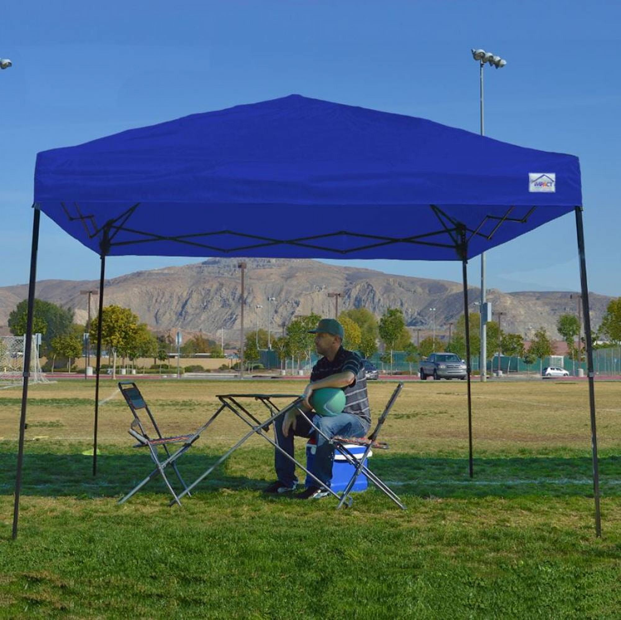Impact Canopy 10' x 10' Canopy Tent, UV Coated, Black Steel Framed