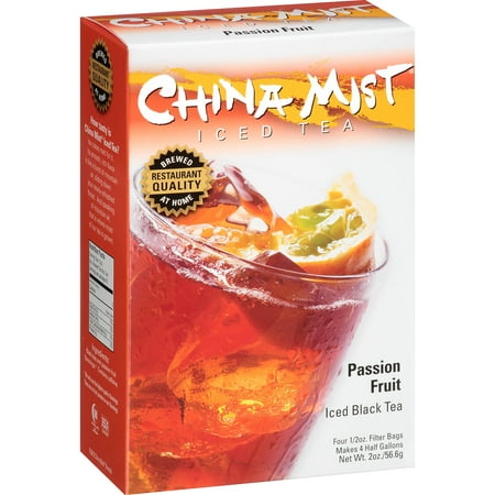 China Mist Fruit de la Passion glacé Thé noir, 0,5 oz, 4 count