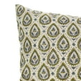 thumbnail image 4 of Block prints, 20"X20", Lightweight & Soft Viscose Linen Pillow Covers By Fabdivine, Pan Patti, 4 of 9