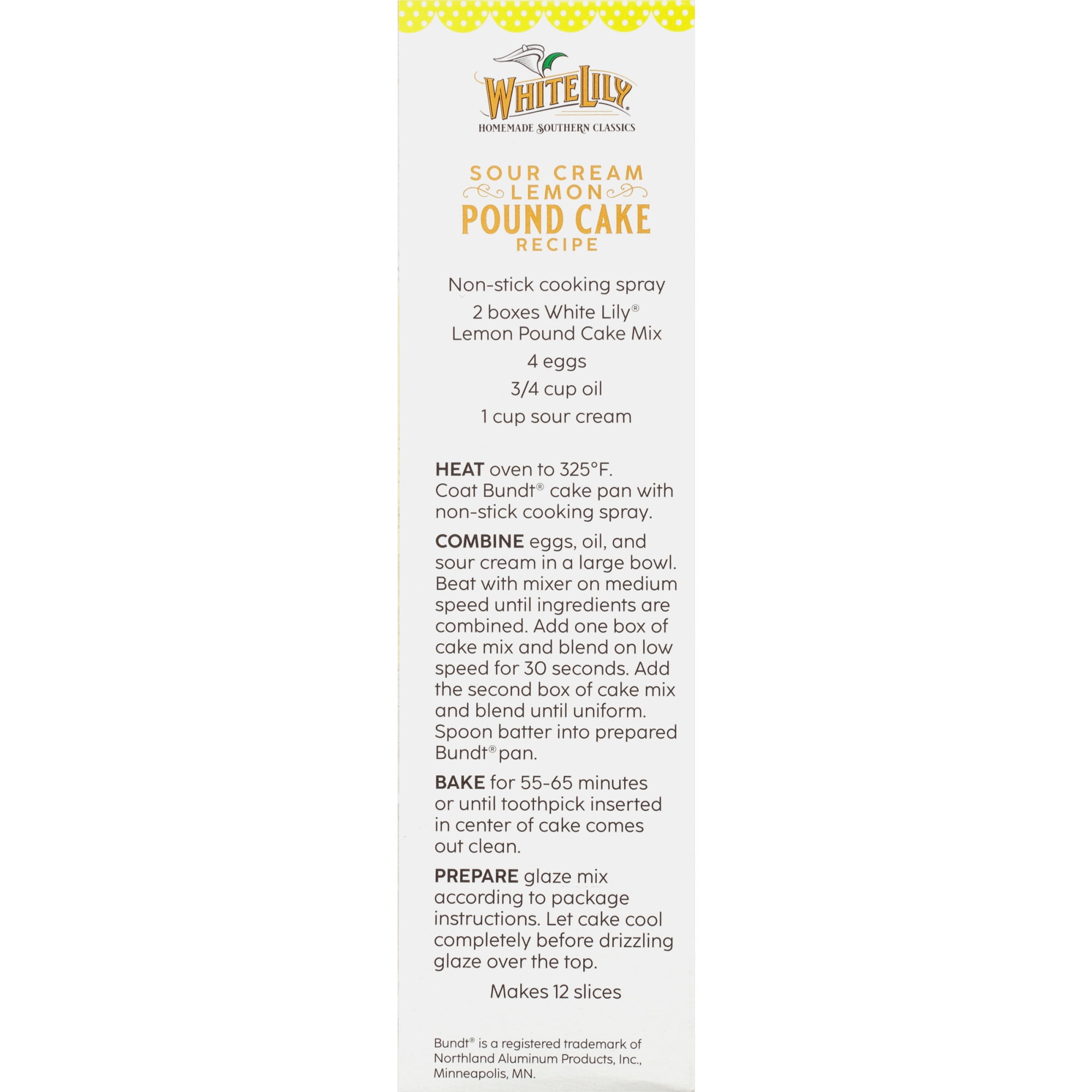 White Lily Lemon Pound Cake Mix, 16.2 OZ Box Nigeria | Ubuy
