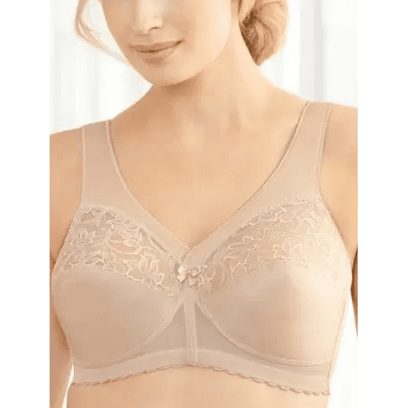 Glamorise BLUSH Magiclift Original Support Bra, US 46F, UK 46E, NWOT