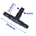 thumbnail image 4 of Ayyufe Hose Connector, 10Pcs Garden 4/7 Hose Pipe 3 Way Mist Connector Watering Nozzle Splitter Adapter, 4 of 4