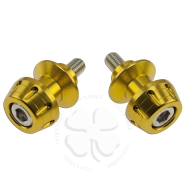 M8 Motorcycle Swingarm Spools For Ninja ZX-6R 636 2013-2024 - CNC Aluminum Paddock Stand Bobbins In Multiple Colors