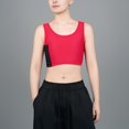 thumbnail image 4 of Tweang Chest Binders Tight Tank Top shapewear Bra Sportswear Tank Bra binder bras for women Wide Strap Bra Womens chest binder Binder Tank Top Breast Tank Top Cool Fabric Tank Top Z1-Red 4XL, 4 of 8