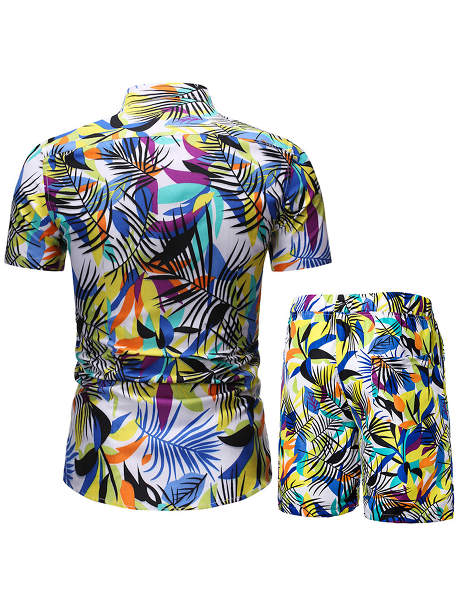 mens shorts and matching shirt