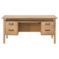 thumbnail image 4 of Coaster Goodson 64-inch 4-Drawer Wood Computer Desk in Distressed Light Brown, 4 of 15
