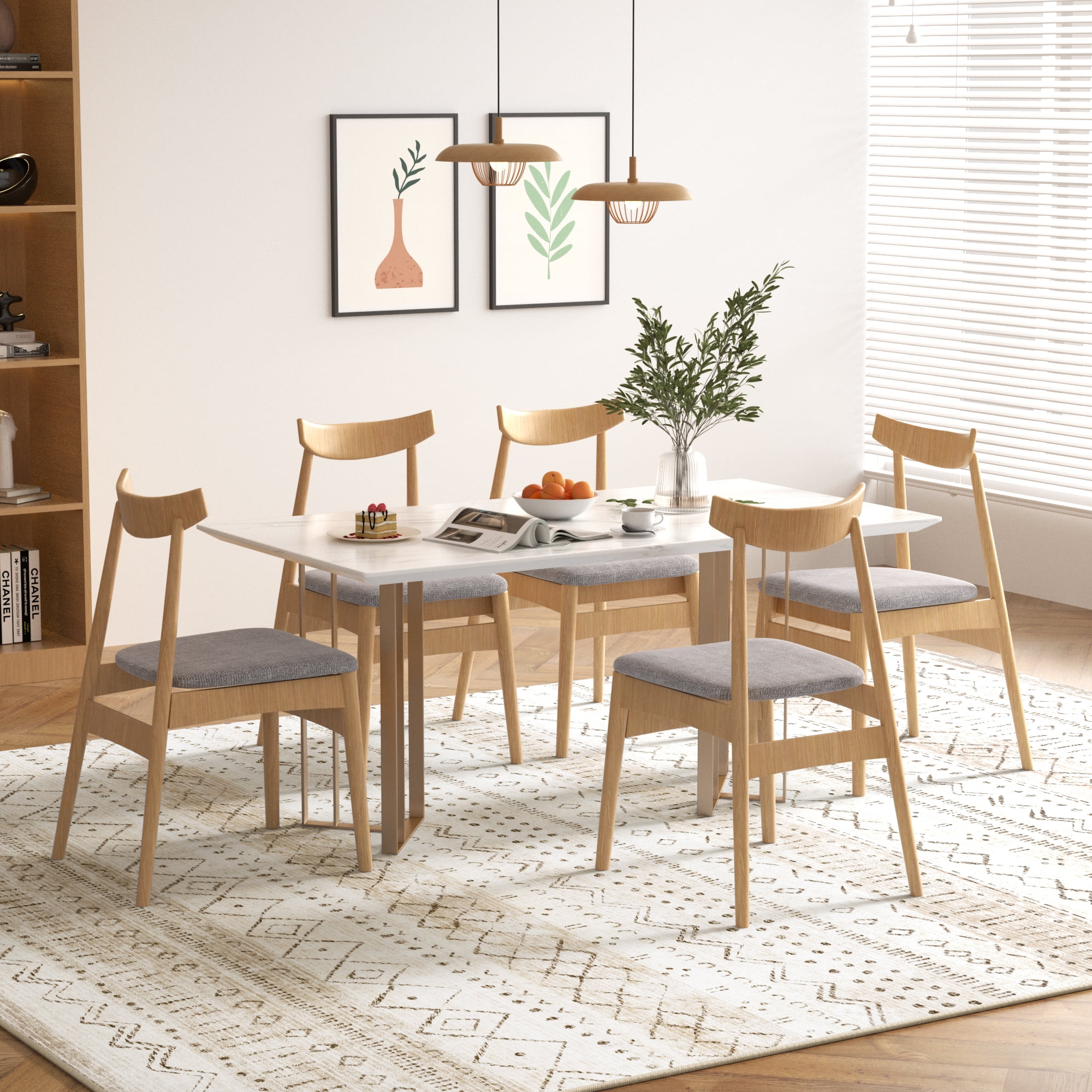 Nefoso 8ft x 10ft Area Rugs, Washable Area Rugs for Living Room Bedroom Home Decor, Non-Slip Carpet, Bohemian Geometric, Brown