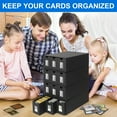 thumbnail image 2 of 12000+ Trading Card Storage Box for Commander Display, Card Deck Box Cardboard with 48 Card Dividers, Labels & Tapes, Trading Card Collection Box Fit for YuGiOh, TCG, PTCG, MTG and Sport Cards, 2 of 7