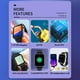 thumbnail image 4 of Rogbid Air Smart Sports Watch 1.75'' IPS Pantalla táctil 4G, 4 of 8