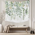 thumbnail image 5 of Sage Green Eucalyptus Leaves Tapestry for Bedroom Wall Hanging Tapestry,Summer Weeping Floral Botanical Ceiling Backdrop Tapestries Poster Blanket Wall Decor for Teens Room Living Room Dorm 59" x 79", 5 of 8