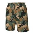 thumbnail image 4 of Logiee Camouflage Rabbit Print Mens Swim Trunks Quick Dry Board Shorts,Breathable Hawaii Beach Shorts Swimwear Bathing Suits-Medium, 4 of 6
