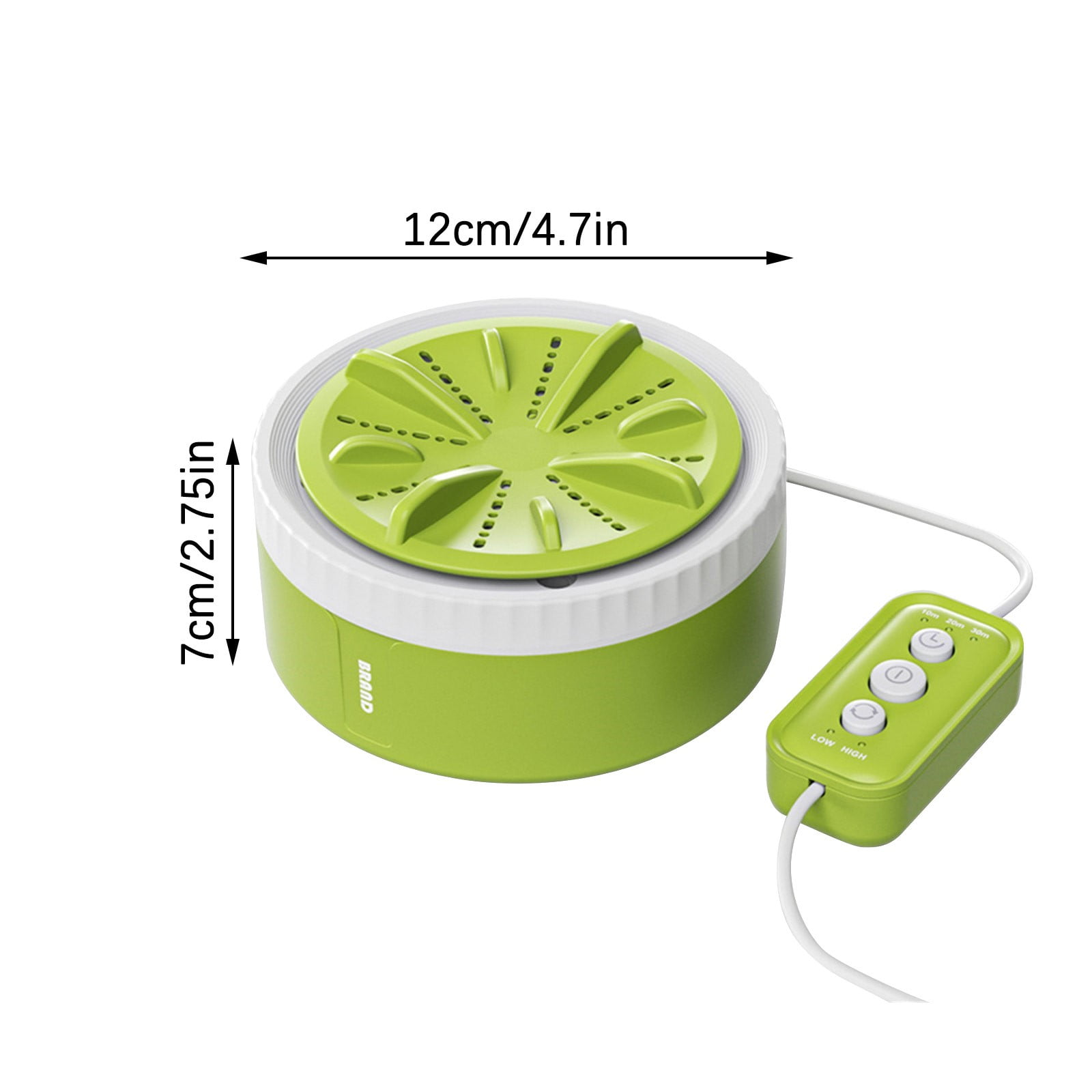 Portable Washing Machine, 4.7x2.7inch Mini Ultrasonic Washing Machine, USB Powered & Customizable Timer, Suitable for Business Trip, Home, Apartment, College Rooms(Green)