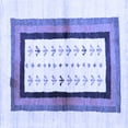thumbnail image 1 of Ahgly Company Indoor Square Abstract Blue Contemporary Area Rugs, 6' Square, 1 of 4