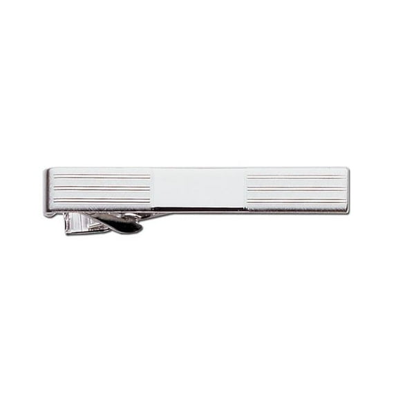 Legere Btb-290-R Tie Bar - Two-Tone Rhodium