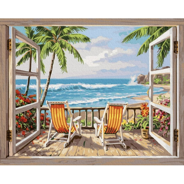 Appash Paint by Numbers DIY Acrylic Painting for Adults 16x20 inch