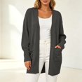 thumbnail image 5 of QGJZVUNL Long Cardigans for Women with Pockets Fall Winter Knitted Long Sleeve Sweaters Coats Size XL, 5 of 7
