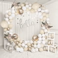 thumbnail image 4 of Arco de Globos de Cumpleaños para Niña, 176 Piezas Guirnalda de Arco de Globos de Boda Beige, Guirnalda de Globos de Color Beige Albaricoque para Decoraciones de Cumpleaños de Niña, Boda, Baby Shower, Graduación ER, 4 of 5