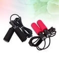 thumbnail image 1 of OUNONA 2Set Exercise Rope for Women Workout Equipment Smooth Rotation Black and Rosy 10.8in, 1 of 8