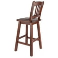 thumbnail image 5 of Winsome Fina 24"H Swivel Seat Transitional Solid Wood Counter Stool Walnut, 5 of 9