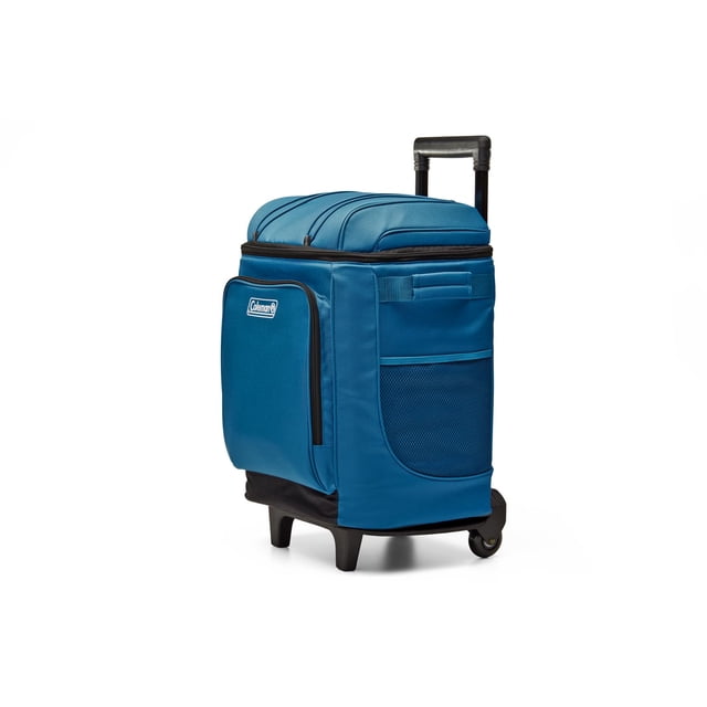 Hielera Flexible con Ruedas y Asa 42 latas Azul Coleman azul Están