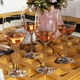 thumbnail image 4 of Sparkles Home Rhinestone Wine Glasses with Crystal-Filled Stems - Set of 6, 4 of 7