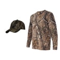 thumbnail image 1 of Camisa de manga larga de camuflaje de árbol + sombrero de camuflaje exclusivo, AP S Code V Camiseta de manga corta, 1 of 2