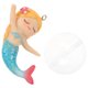thumbnail image 2 of Modelo de sirena para pecera, resistente al desgaste, adorable decoración para acuario., 2 of 5