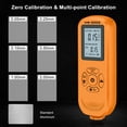 thumbnail image 4 of Mistaha Handheld Coating Thickness Gauge with Eddy Current Mode - LCD Display, Data Statistics, Zero Calibration, Auto Shutdown - Orange, HW-300S Portrait Screen, 4 of 4