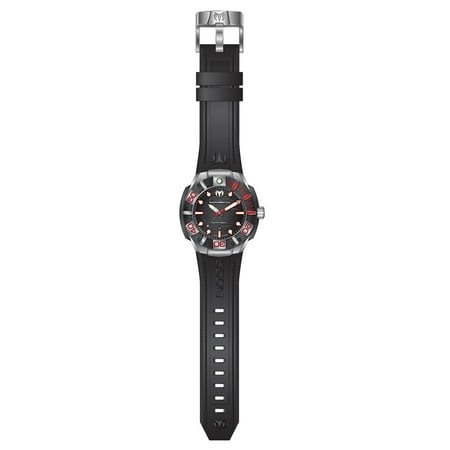 Technomarine TM-515010 Men's Reef Black Dial Black Silicone Strap Dive Watch