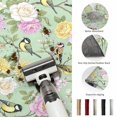 thumbnail image 5 of Round Area Rugs 3.3Ft, Sage Green Spring Floral Non-Slip Circle Rugs Carpet, Elegant Farmhouse Flowers Birds Watercolor Indoor Outdoor Rug Floor Mats Throw Runner for Bedroom Living Room Bathroom, 5 of 8